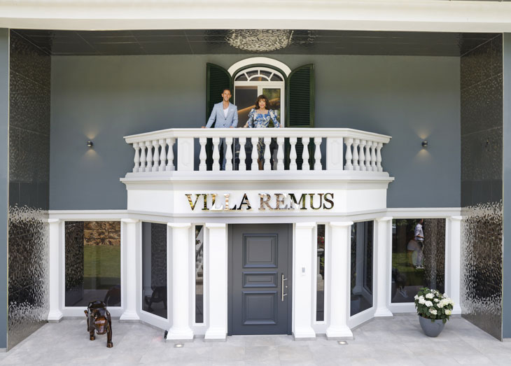 Joan Collins, Marcel Remus beim "Remus Press Day 2021" (©Foto. Franziska Krug, Getty Images für Marcus Remus)